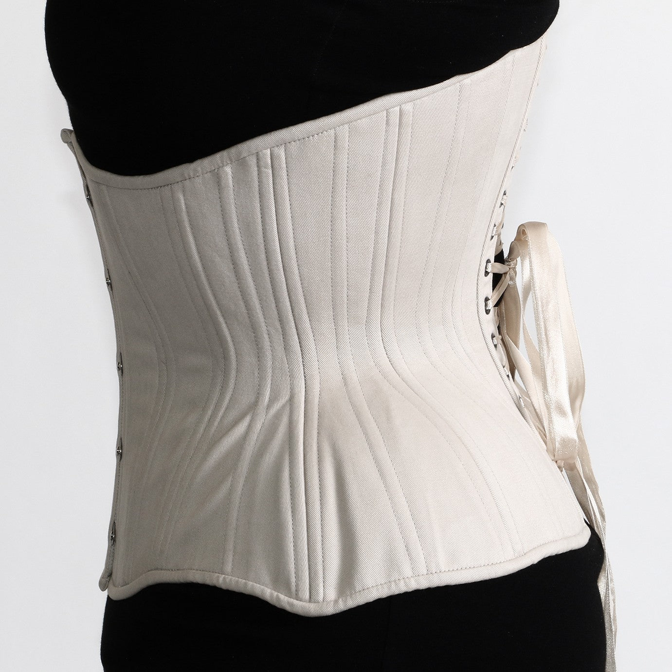 Gemini Straight rib beige Corset, side view