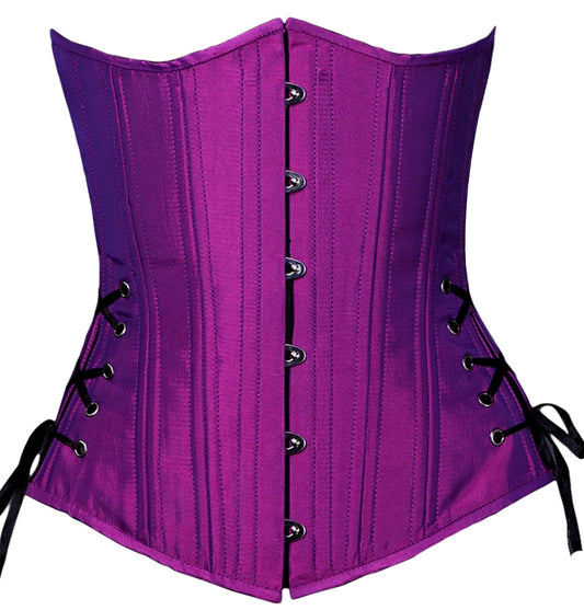 Purple Iridescent Long Corset