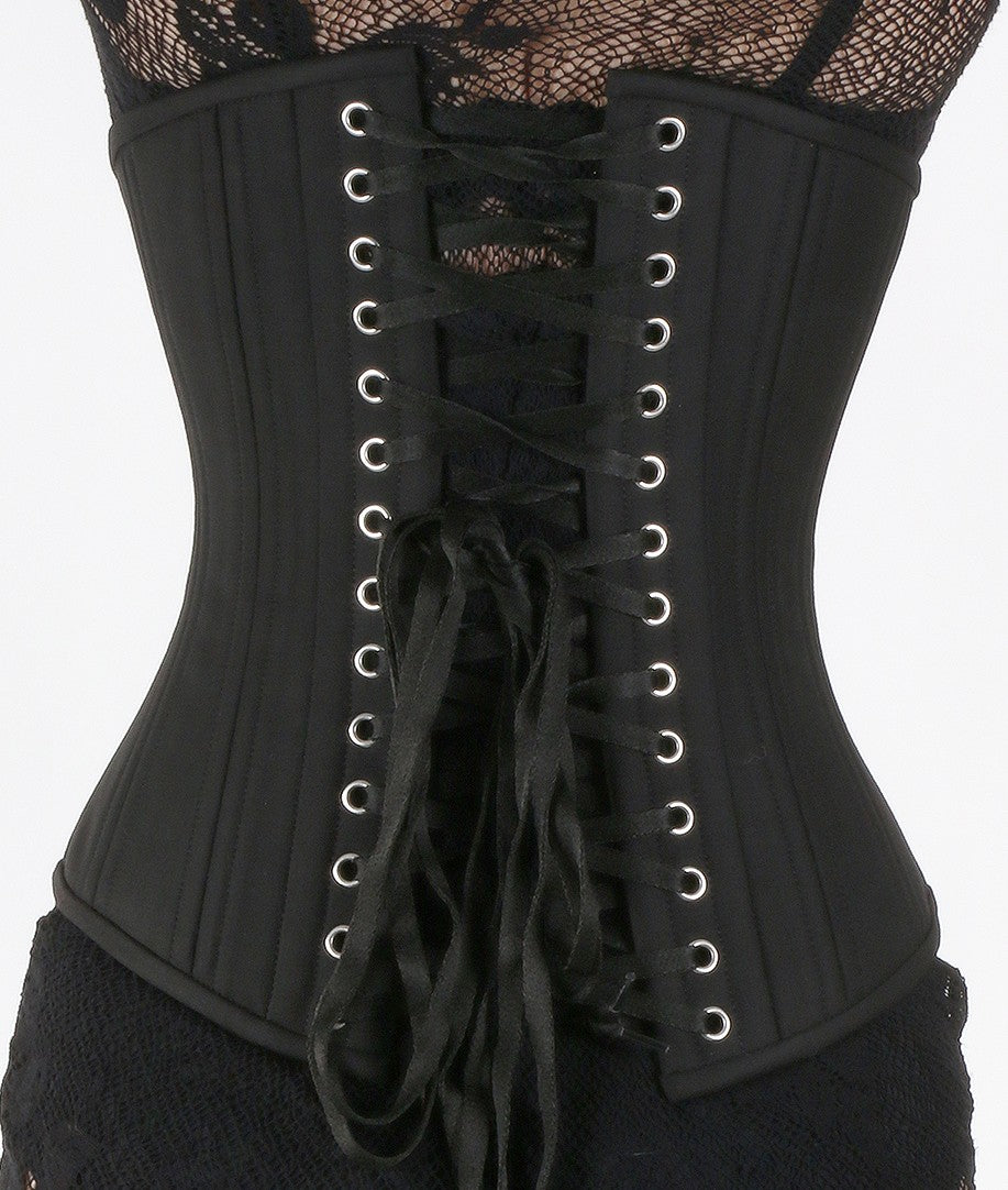 Black Waist Training Corset with Clasps – Timeless Trends