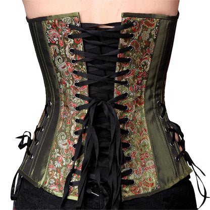 Steampunk Green Overbust Corset