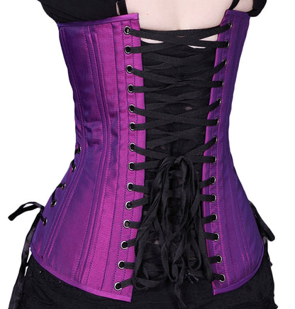 Purple Iridescent Long Corset