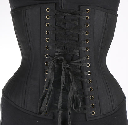 Black Corset Brass Clasps