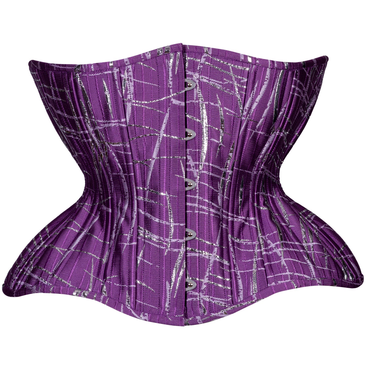 Abstract in Purple Cupped Corset, Gemini Silhouette, Regular