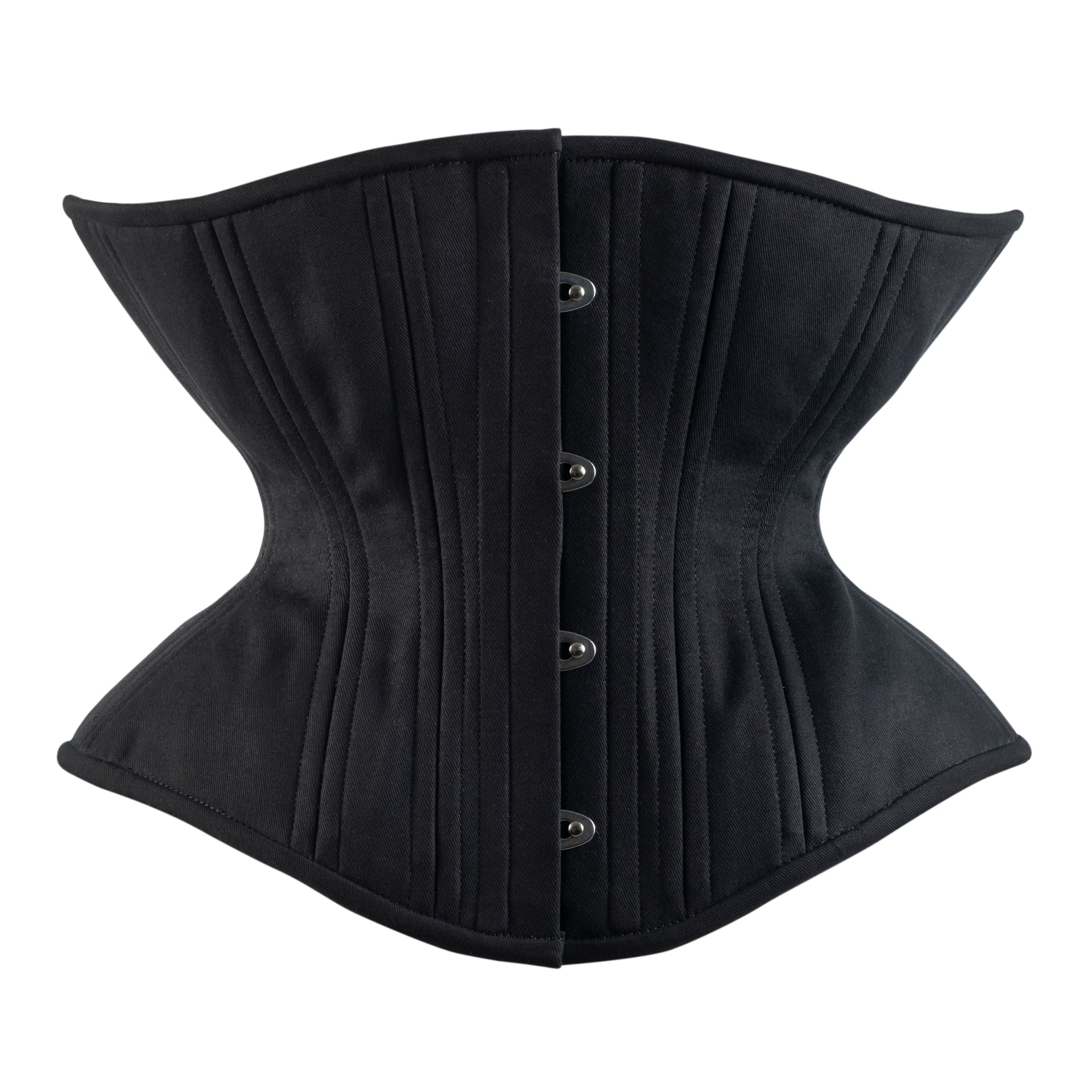 Black Cotton Corset, Libra Silhouette, Regular – Timeless Trends
