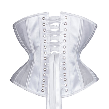 White Fine Mesh Corset, Libra Silhouette, Regular