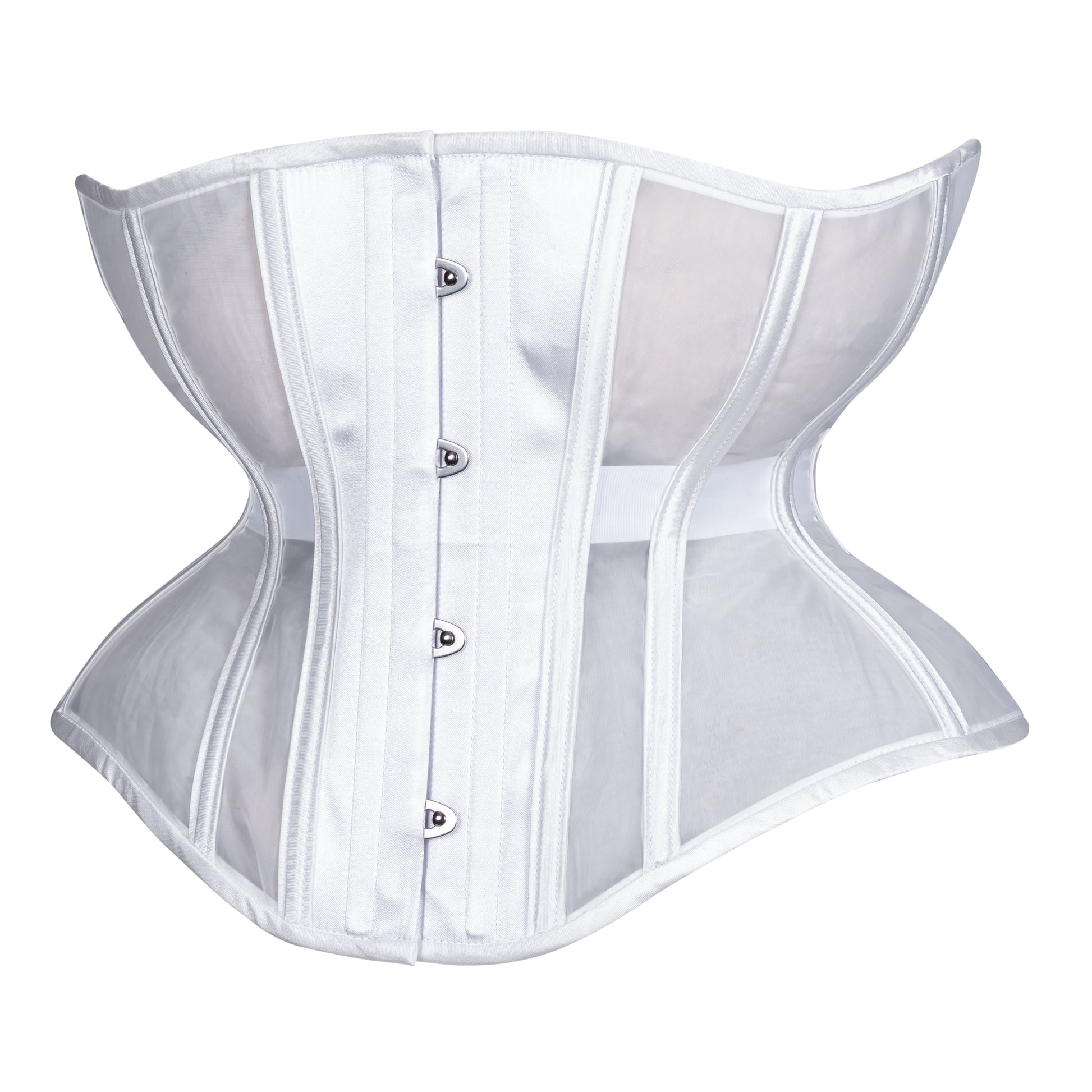 White Fine Mesh Corset, Libra Silhouette, Regular