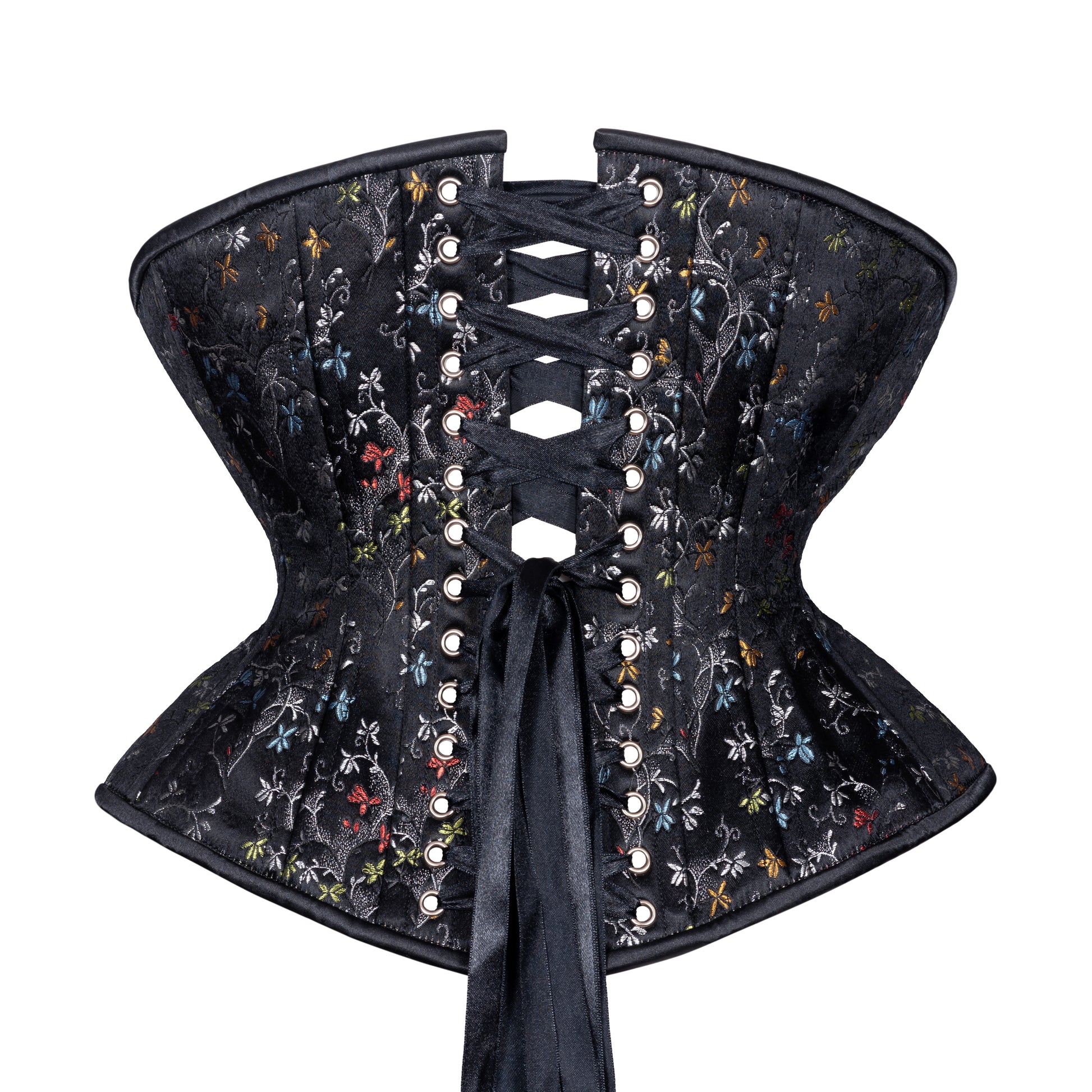 Chinese Silk Flowers Corset, Libra Silhouette, Regular