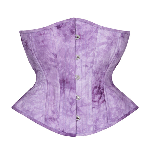 Tie-Dye Purple Novice Corset, Hourglass Silhouette, Regular