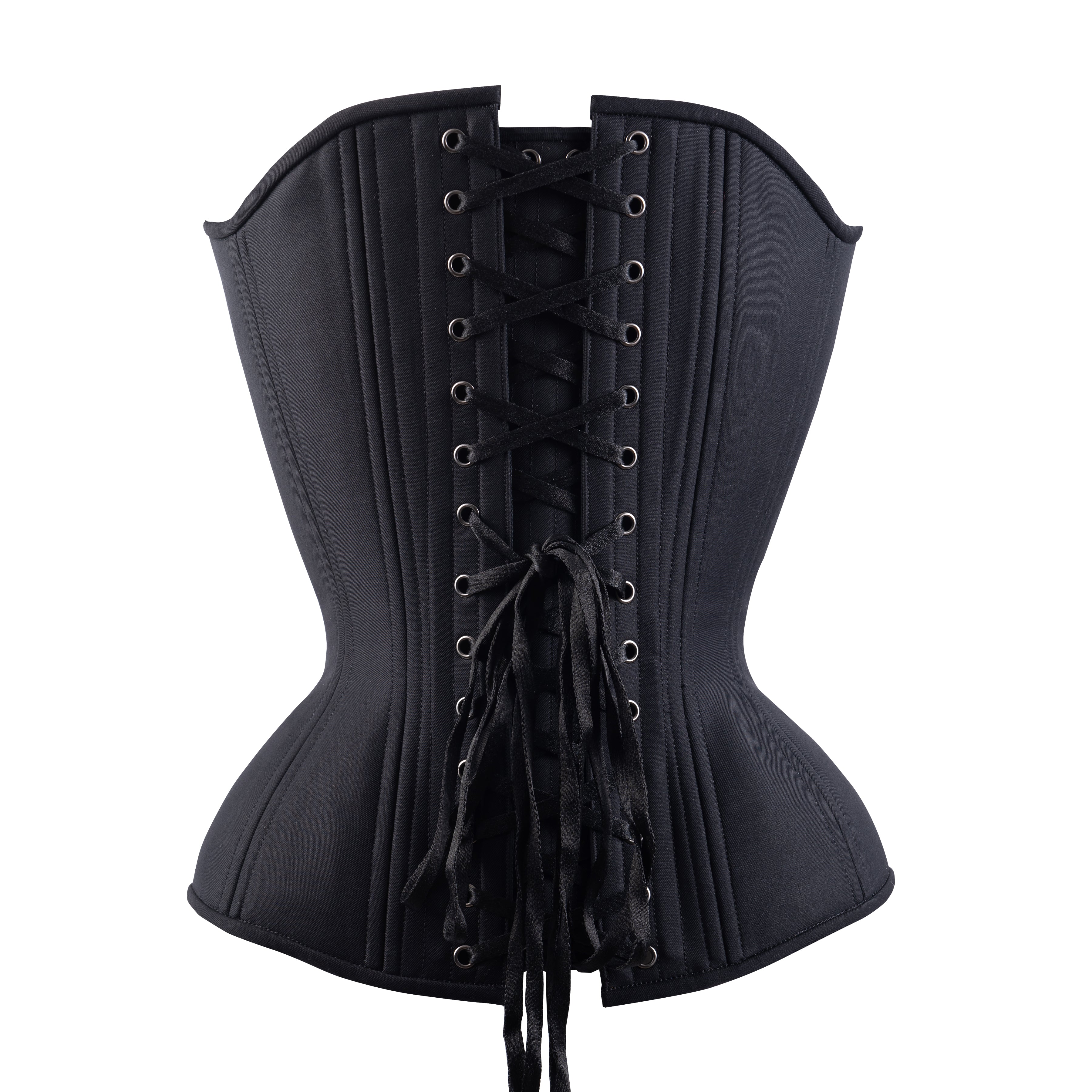 Black Corset size 34 by Timeless Trends all black lace up and hook closures  - Clothing