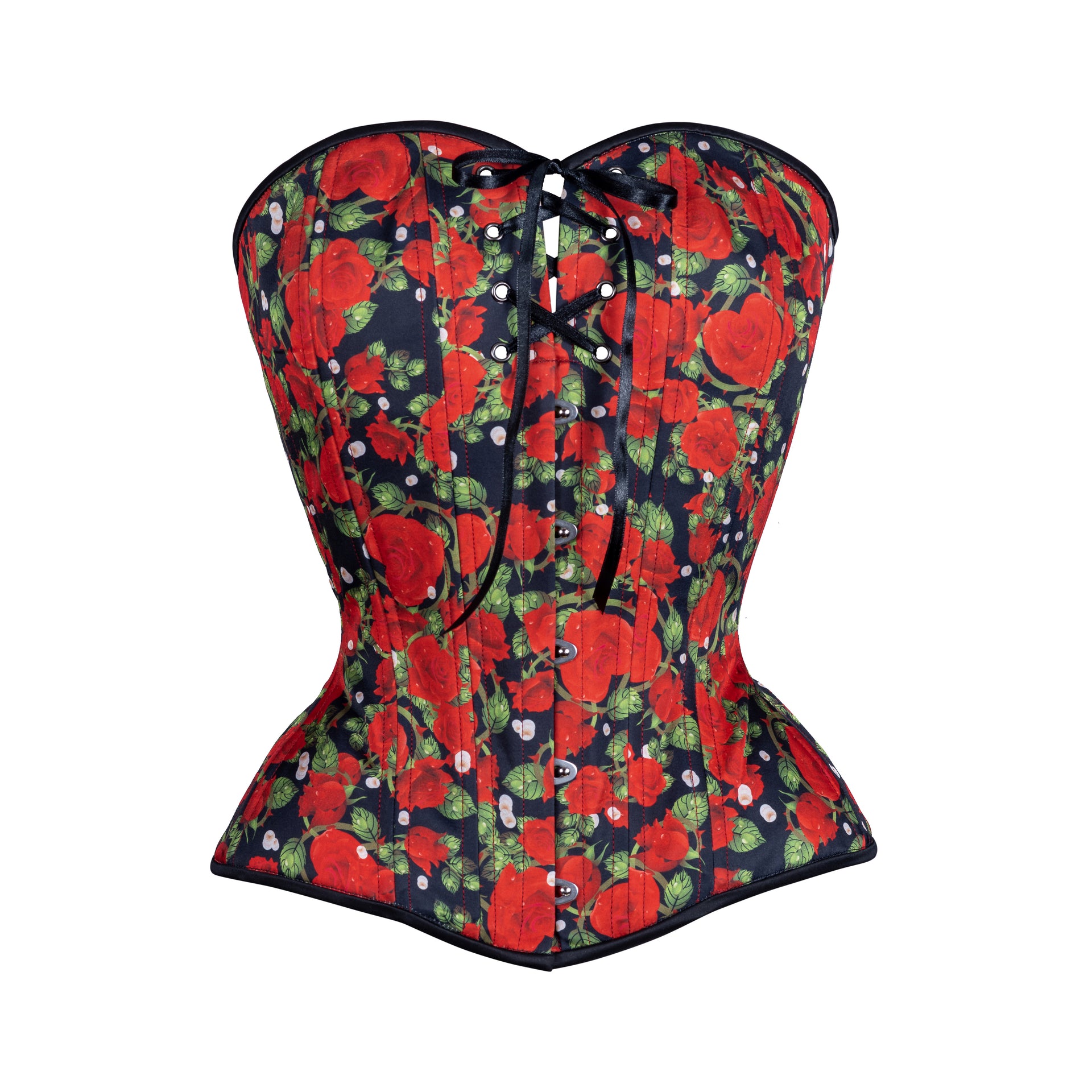Vintage floral hourglass corset top, size S - alizeegarments
