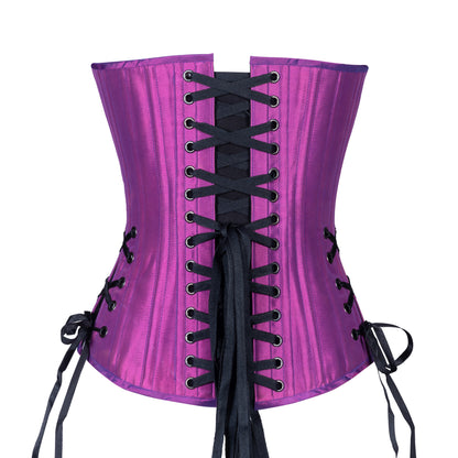 Iridescent Purple Overbust, Slim Silhouette, Regular