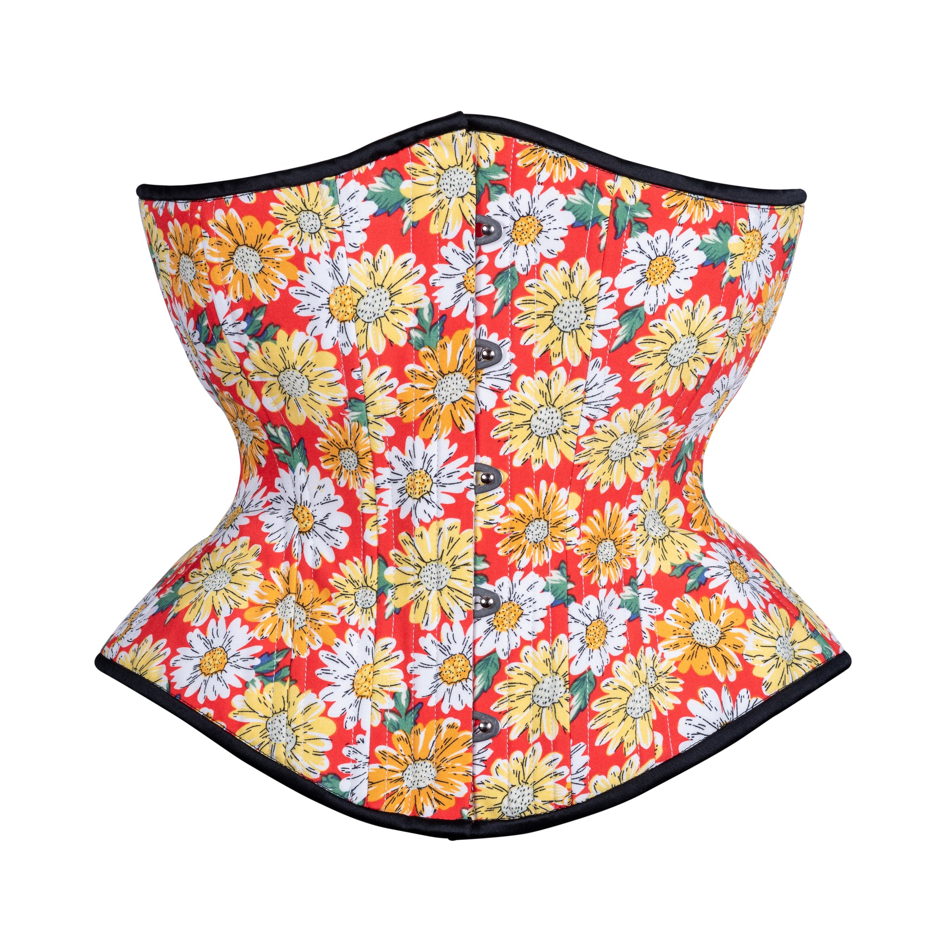 Vintage Daisies in Red Corset, Hourglass Silhouette, Regular – Timeless  Trends