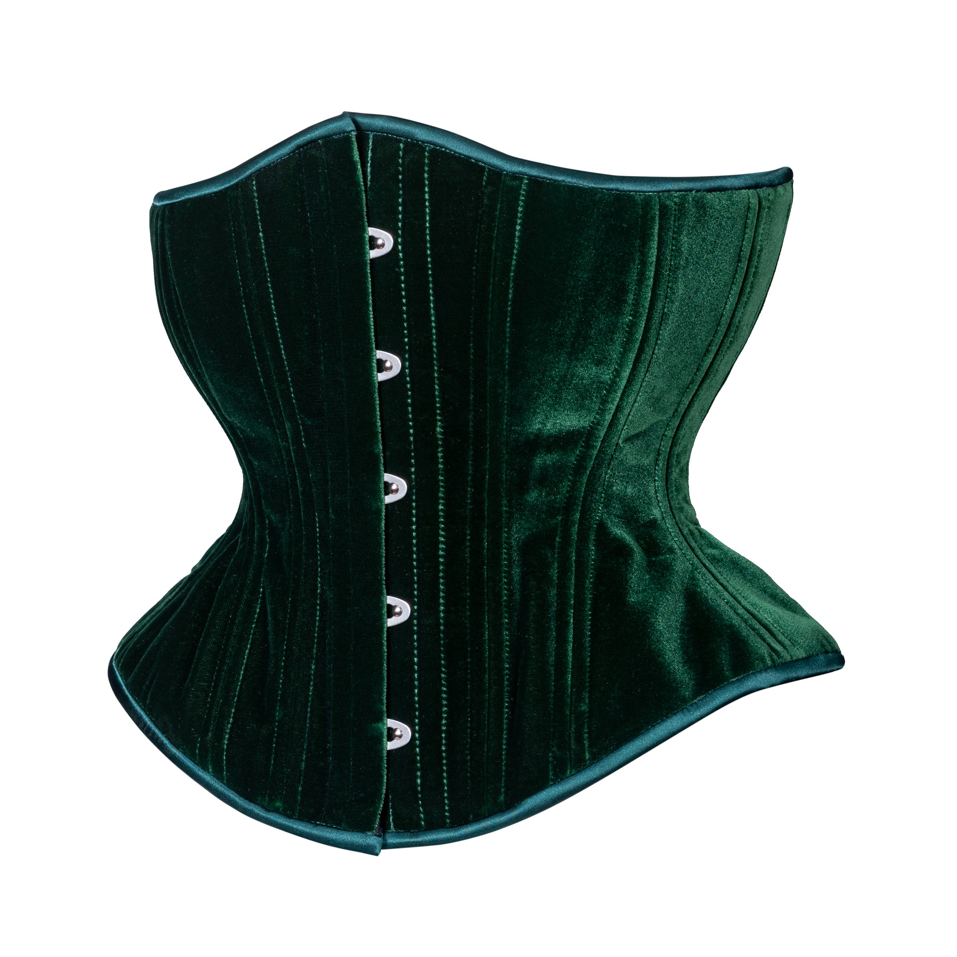Green Velvet Corset, Hourglass Silhouette, Regular – Timeless Trends