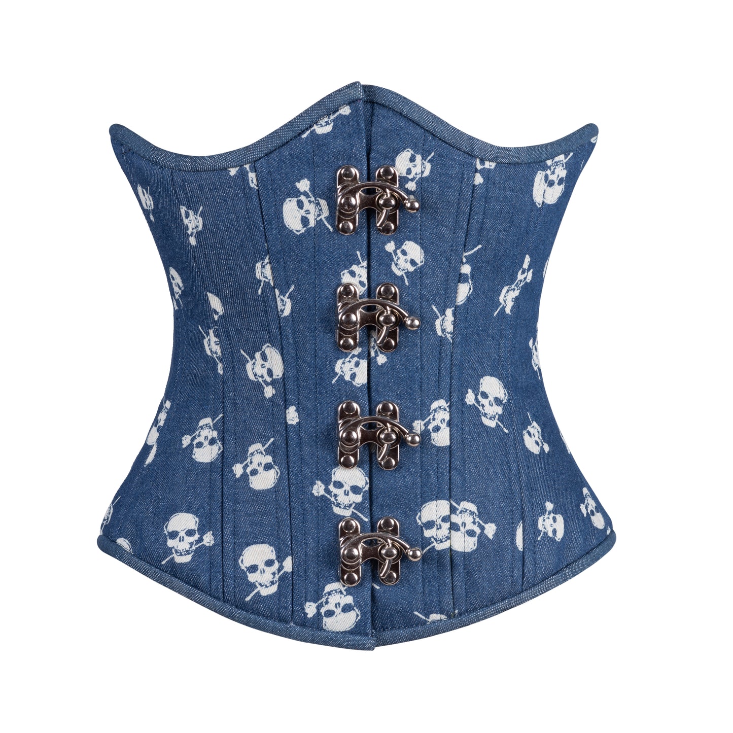 Denim Skulls Corset, Slim Silhouette, Regular**