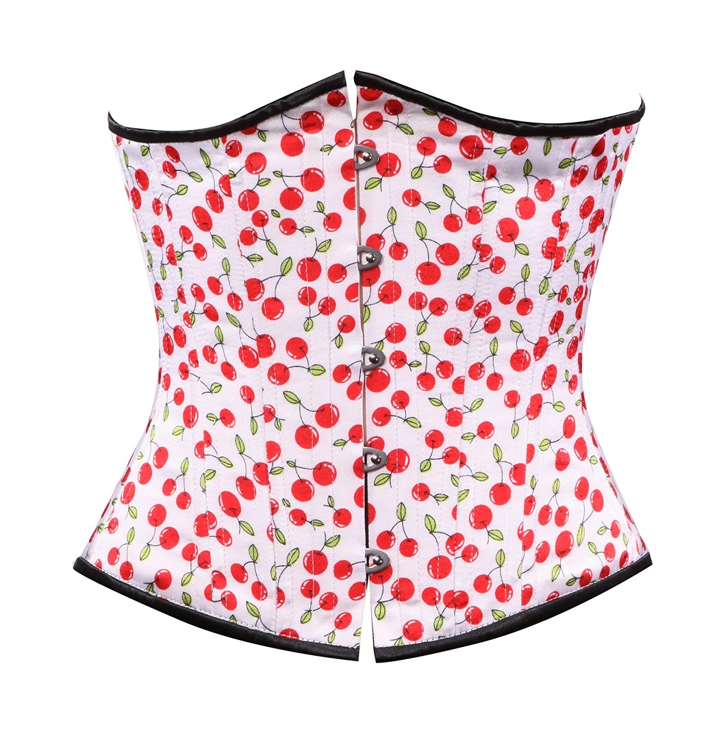 White Cherry Rockabilly Corset