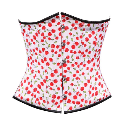 White Cherry Rockabilly Corset