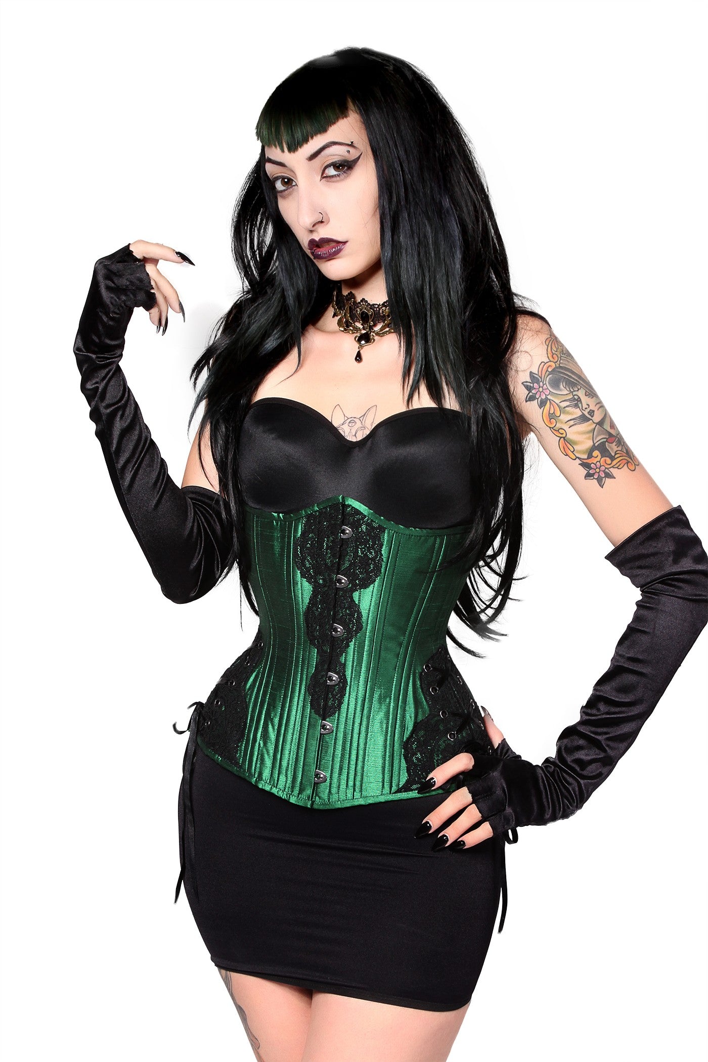 Green Lace Waist Trainer