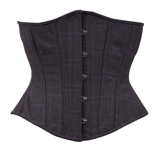 Tweed Plaid Grey Corset