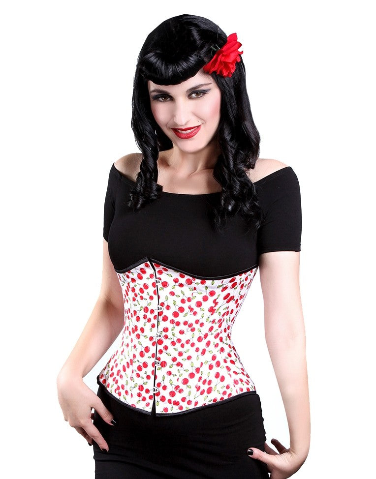 White Cherry Rockabilly Corset