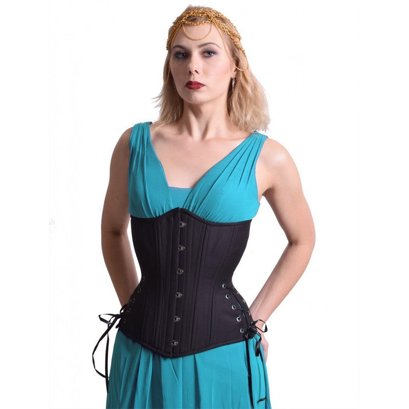 Black Cashmere Overbust Corset, Hourglass Silhouette, Regular – Lucy's  Corsetry