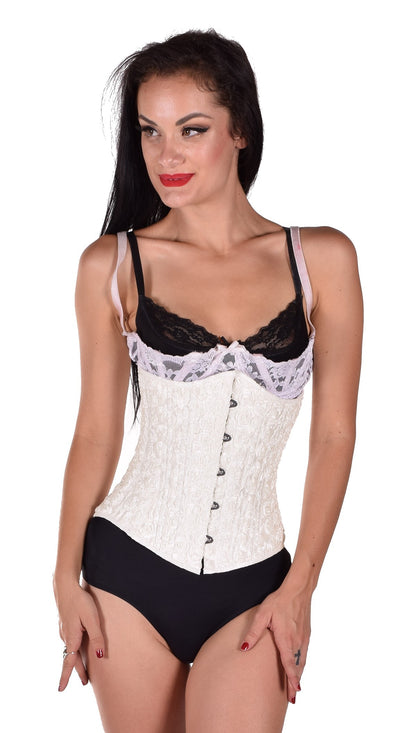 White Rose Taffeta Corset