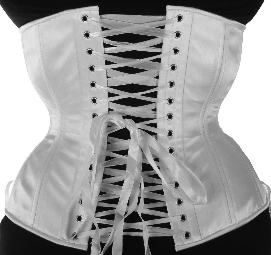 White on sale bridal corset